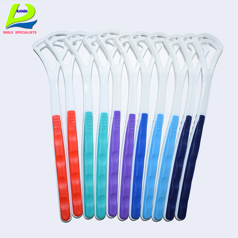 High Quality PP+TPE Tongue Scraper for Tongue Cleaning