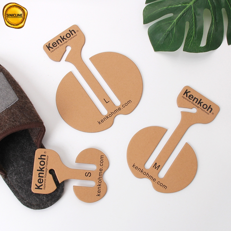 Kraft Paper Cardboard Hanger Shoes Hanger Display Hanger for Slippers