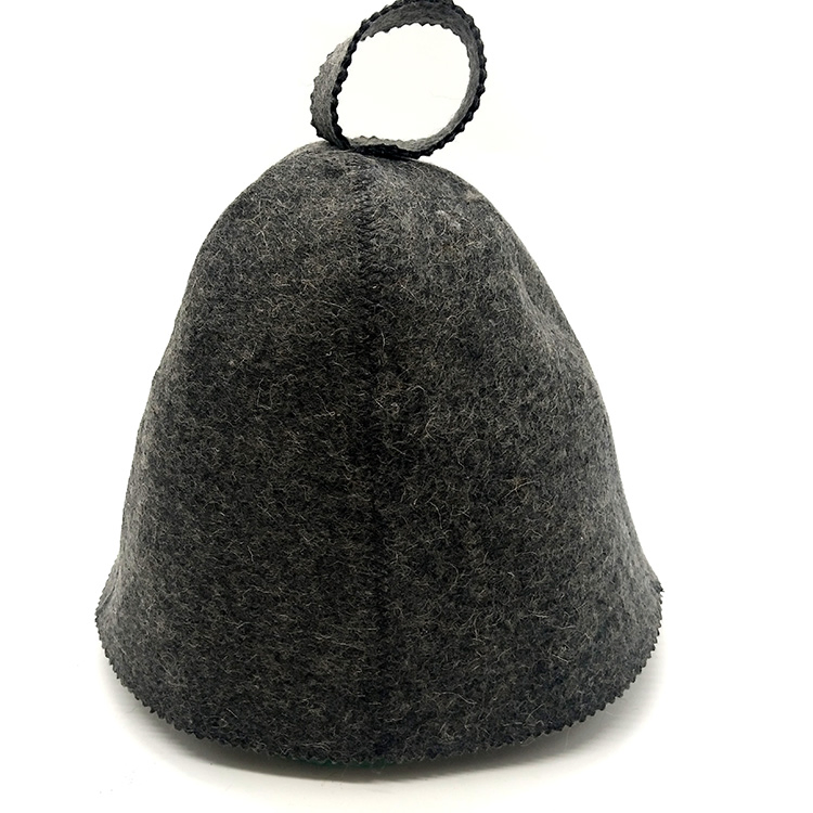 Wool Hat Embroidered for Sauna Banya Bath Head Protection Russian Banya Sauna Hat