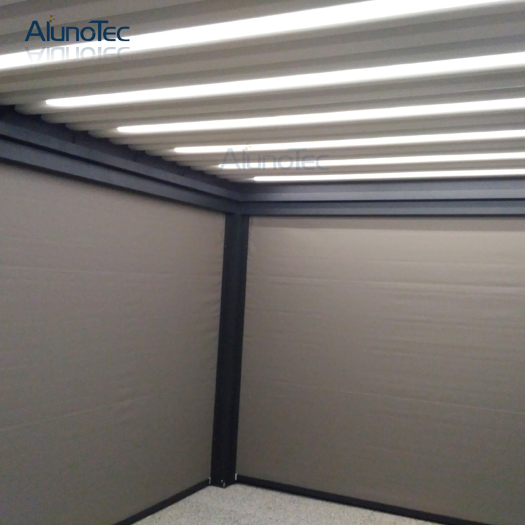 Remote Control Motorised Louvres Roof Pergola Awning for Patio