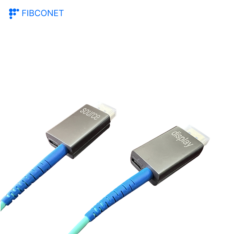 Long-Distance Signal Transmission More 600 Meters Om4 Fiber 8K 48gbps Fiber Optic HDMI Cable