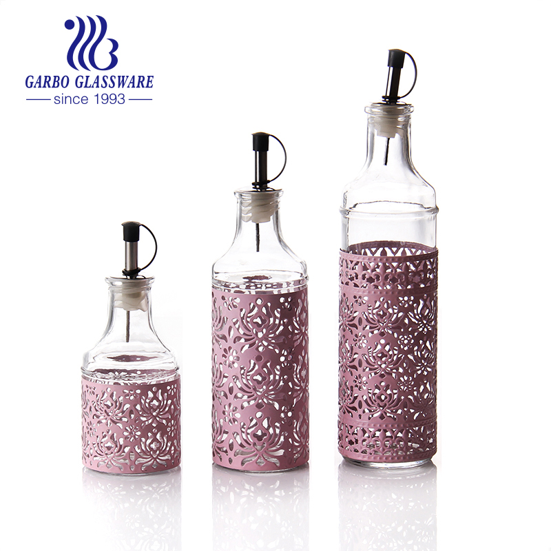 Wholesale Kitchenware Stainless Steel Leakproof Oil Bottle Jar High-Quality Olive Oil Bottle with Lid for Kitchen Table (GB46350500GY)