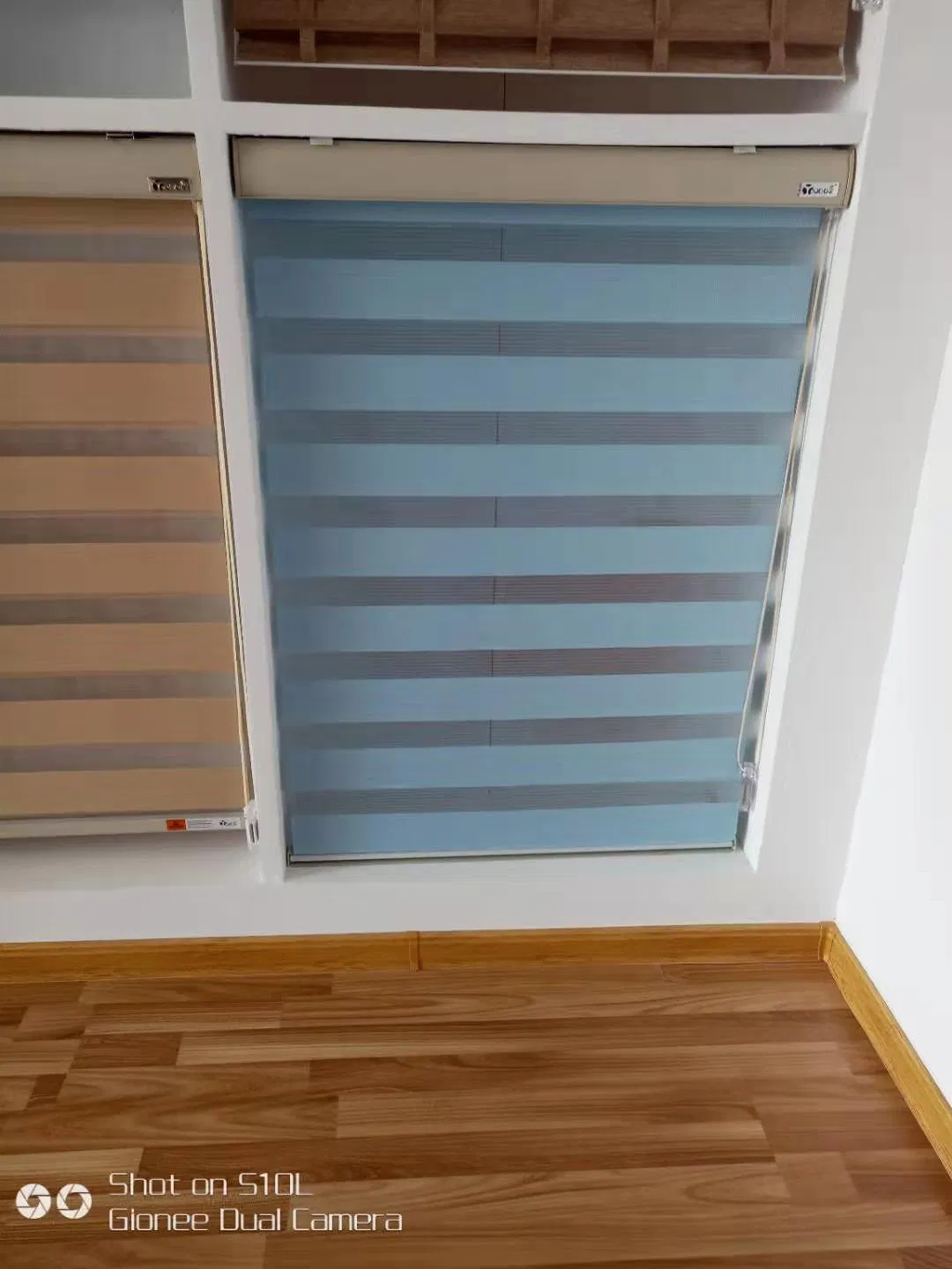 New Design Window Zebra Blinds with Dust Cover Inside Mount