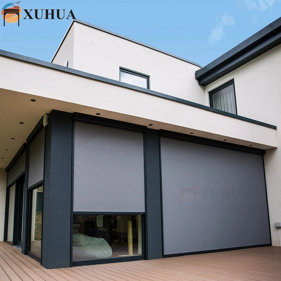 Xuhua Roller Blinds Motorized Zip Track Electronic Waterproof Outdoor Venetian Roller Shades