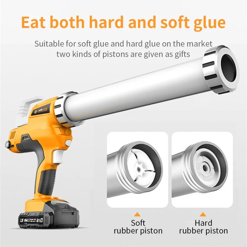 21V Electric Caulking Gun with Adjustable Speed for Professional Tile Grout Sealing