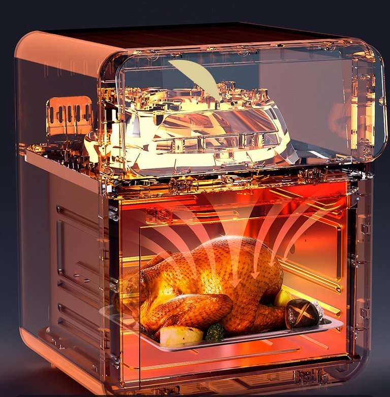 10L Smart LED Touch Screen Air Fryer for Healthy Cooking