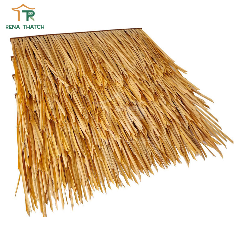 Hotsale Waterproof Plastic Thatches Synthetic Palm Roof Artificial Thatch