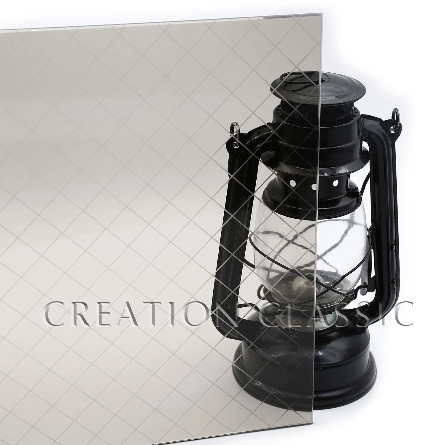 8mm Colored Acid Etched Flower Patterned Glass for Decoration