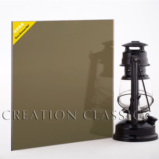Clear Float/Tinted Reflective Glass with Euro Bronze/24K Golden/ Golden Bronze