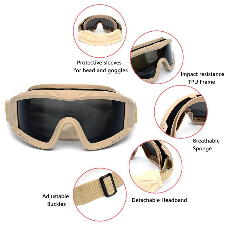 Wholesale Shooting Ballistic Glasses Tactical Googles