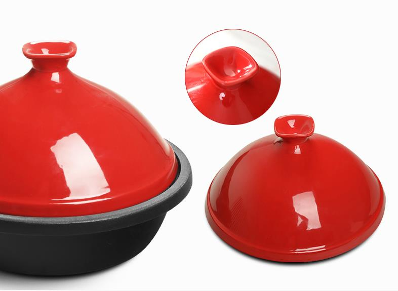 30cm Enamel Taji Pot Coated Polished Cast Iron Non Stick Cookware Sets