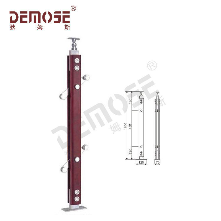 Hot-Sale Steel Wood Balusters for Glass/Wire Railings (DMS-26096)