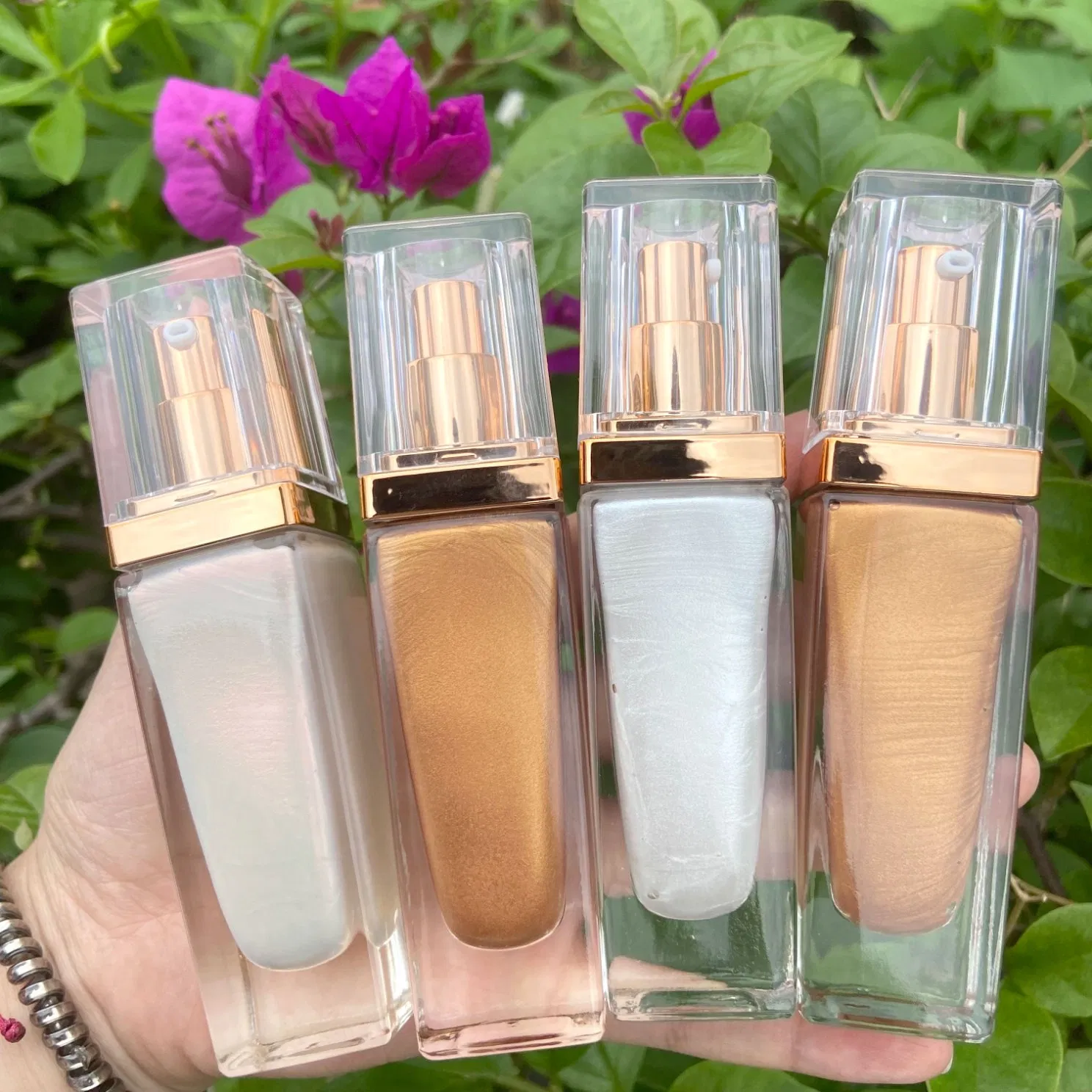 Body Liquid Highlighter Private Label Vegan Bronzer Liquid Glitter Highlight Cosmetics