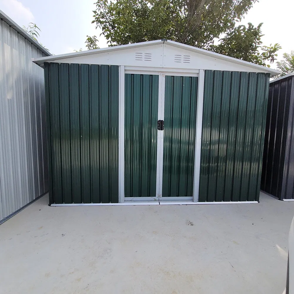 Outdoor Storage Galvanized Steel House Portable Mobile Metal Garden Shed