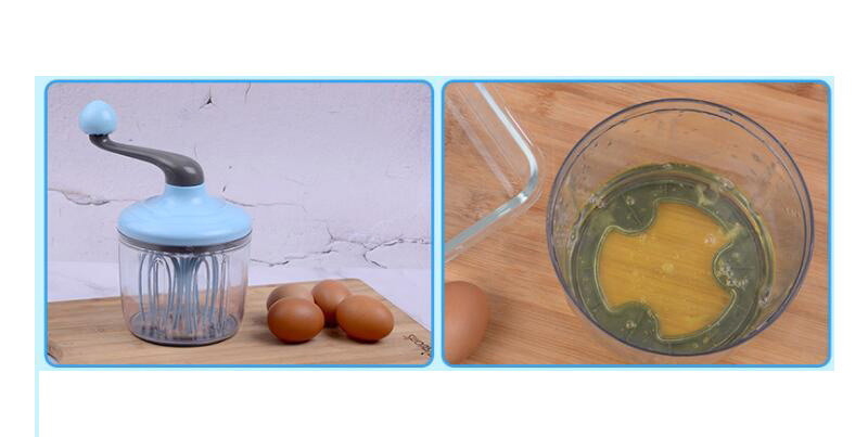 Ручной венчик для яиц с чашей, механический миксер