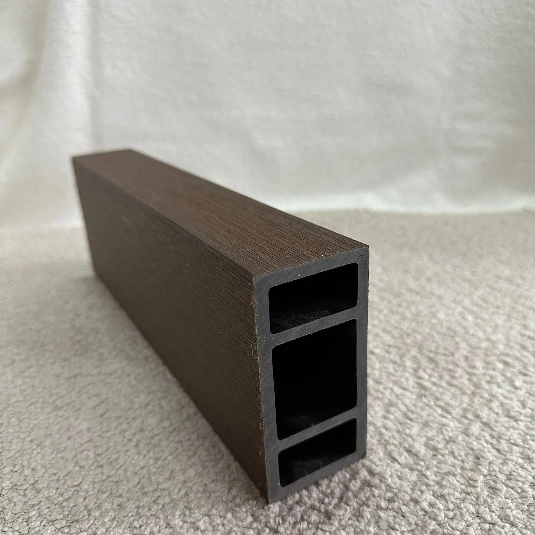 Textured WPC Louver Cladding System Impact-Resistant Surface Seamless Joints All-Weather Proof