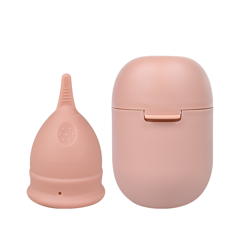 Portable Menstrual Cup Case Medical Silicone Leak-Proof Lady Women Menstrual Period Cup Storage Case Sterilizer Box Cupmate