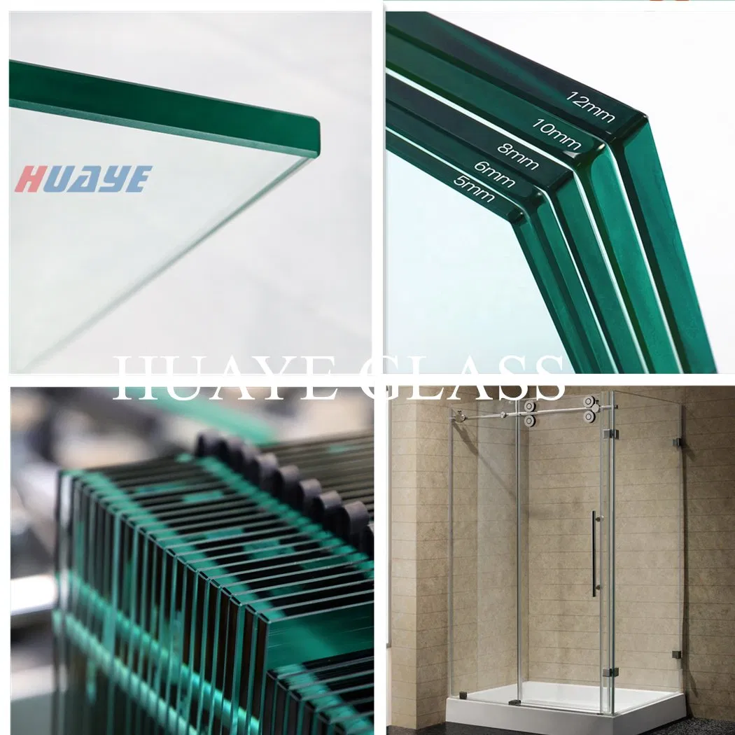 Factory Price 4-19mm Clear Fireproof Sheet Toughened Tempered Glass for Railing/Balustrade