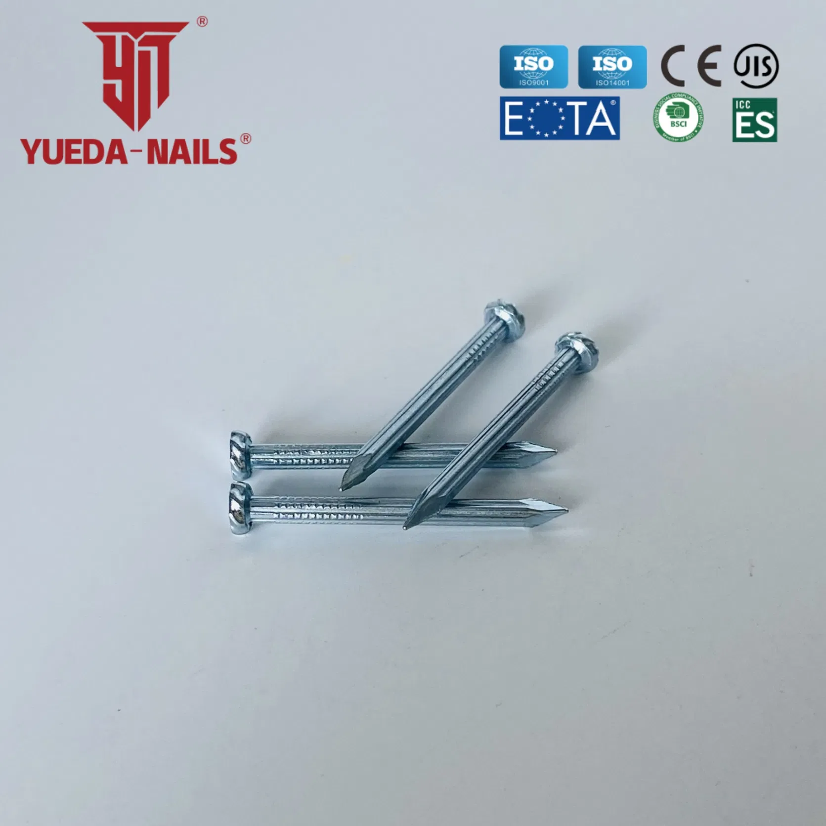 3.0X25mm Electro-Galvanized/Eg Cement/Concrete Loose/Bulk Steel Nails for Construction Shanghai Yueda