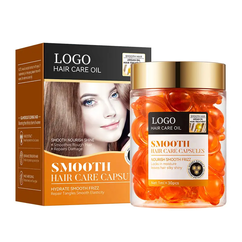 Ditong Argan Oil Olive Smooth Care Capsules Smoothing Hydrates and Nourishes Hair