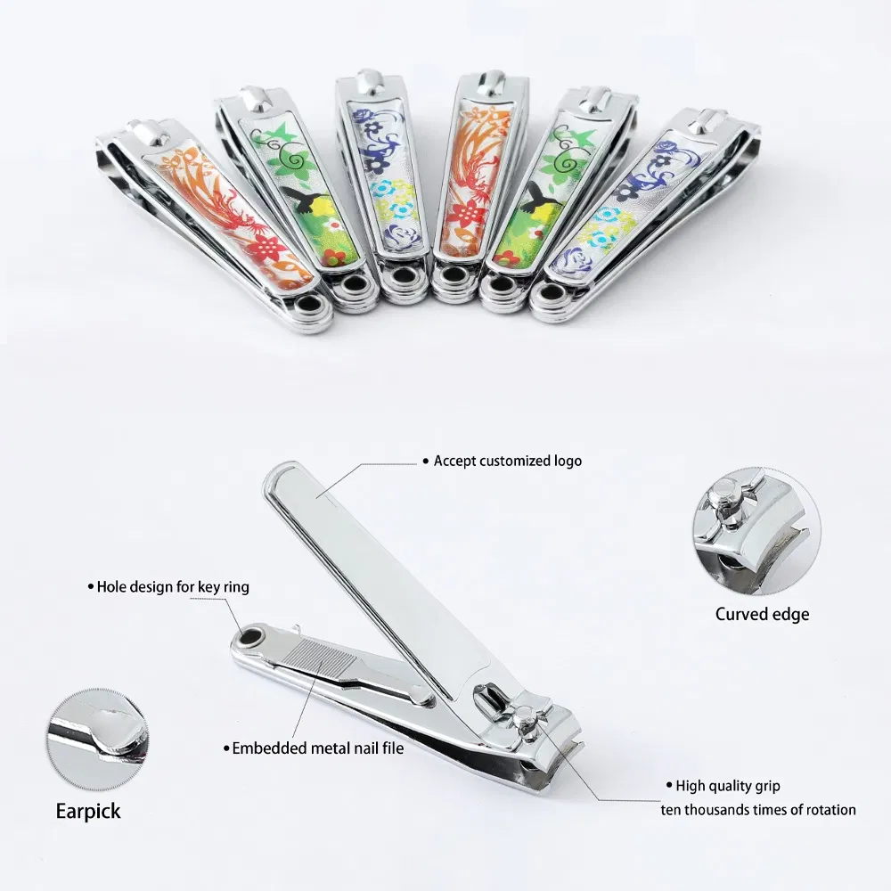 Finger Toe Manicure Cuticle Products Kit Custom Key Chain Nail Cutter Clipper Set Nails Art Nipper Tools