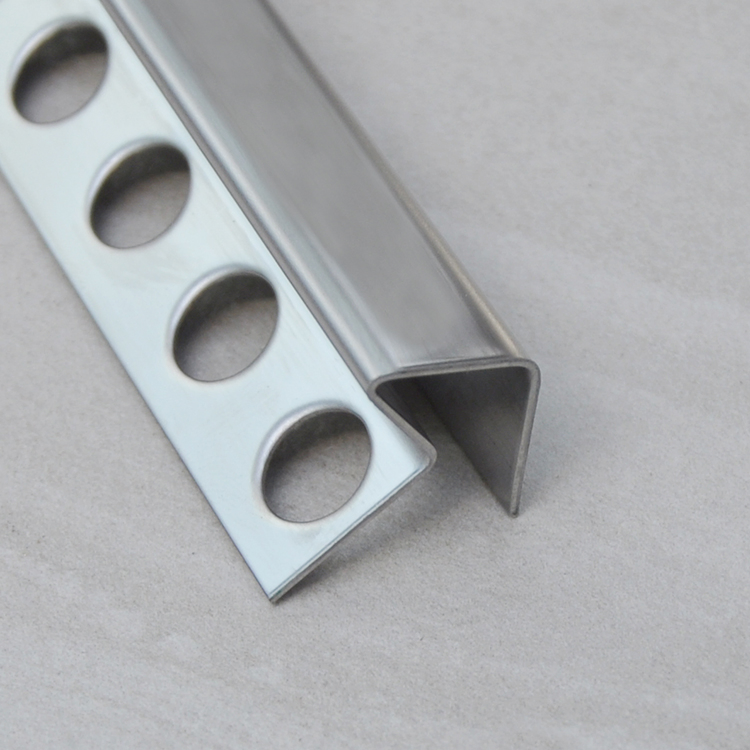 Foshan Metal Decorative Strip T V Shape Stainless Steel Tile Trim Profile for Ceramic Transition