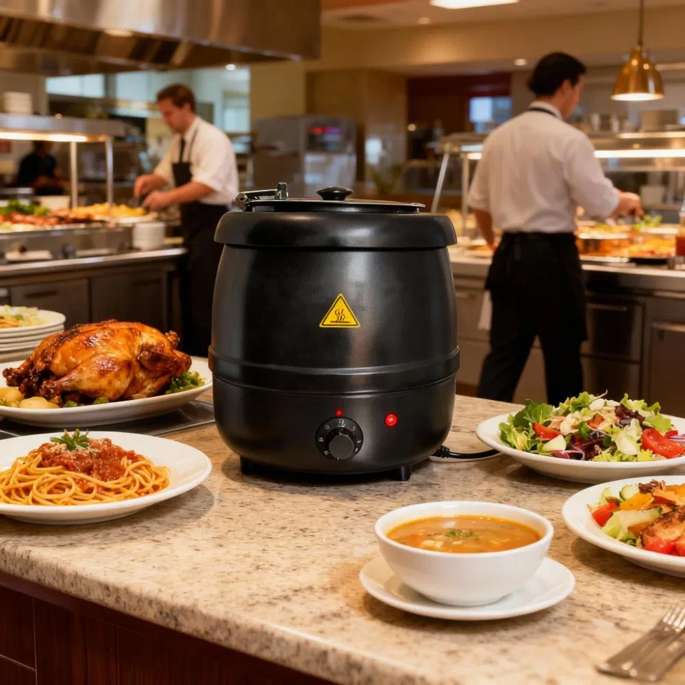 Heavybao Professional Buffet Hotel Restaurant Catering Electric Soup Food Heater Kettle Warmer