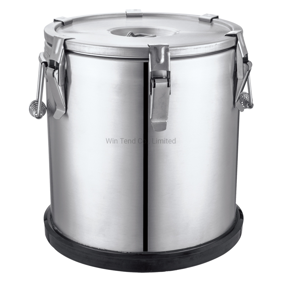 Hot Sale Stainless Steel Economic Type 3 Buckle Portable Insulation Foaming Restaurant Barrel for Transport