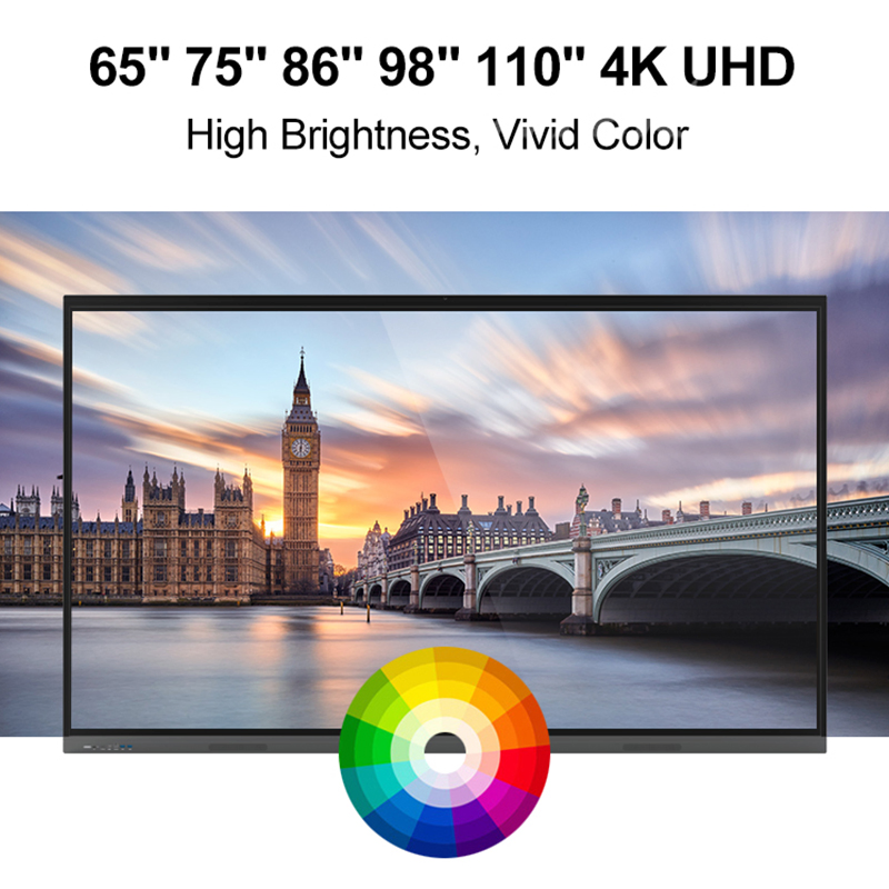 110 Inch Factory Supply Interactive Smart Electronic Conference Splitting Whiteboards Parallel Tasks All-in-One Machine Interactive Flat Panel