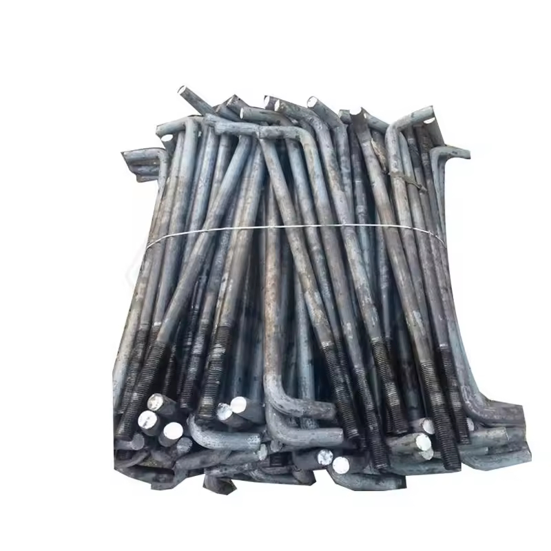 4.8 8.8 Anchor Bolt Manufacturer L-Shaped Welded Plate J 9-Character 7 Anchor Embedded Foundation Bent Anchor Bolt