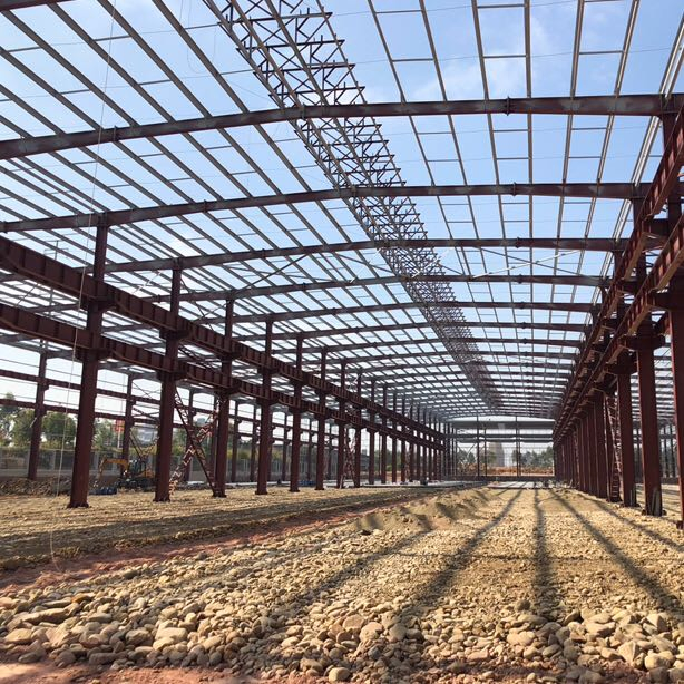 Skylight Civil Hot Dipped Galvanized Prefabricated Steel Structure Building Canopy