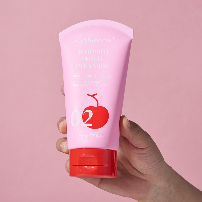 Customer Logo Gently Cleanses 150ml Cherry Whipped Facial Cleanser