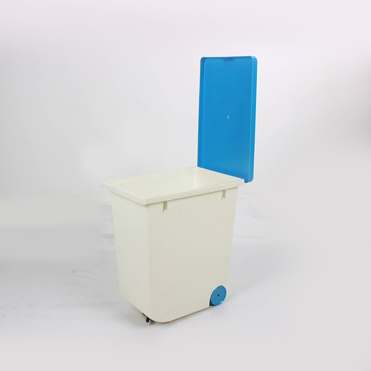 White and Blue Color 20L 10kg Plastic Dry Pet Cat Bird Food Storage Container