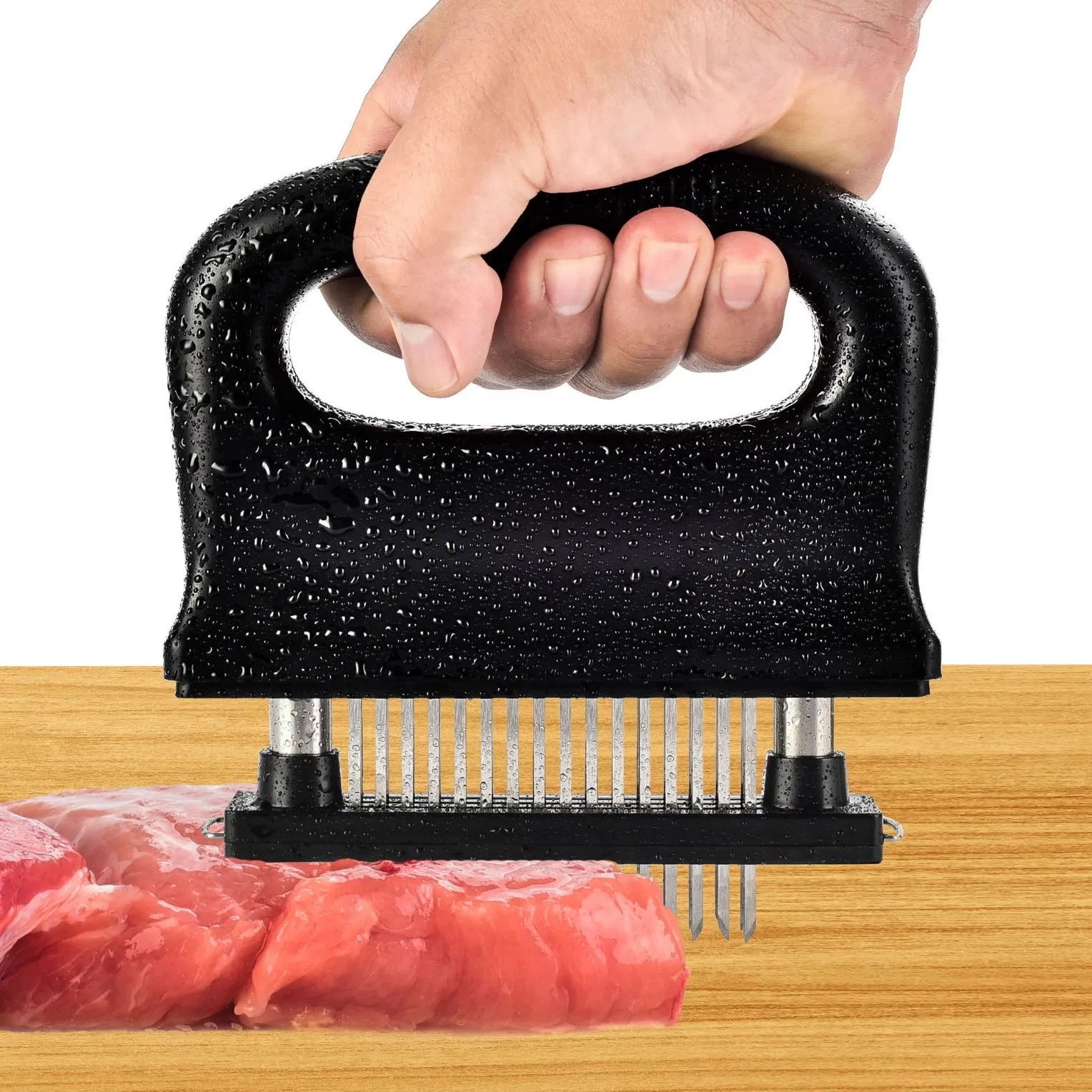 48 Stainless Steel with Stainless Steel Needle Blades, Kitchen Cooking Tool Best for Durable Cooking Kitchen Accessories Tenderizing Wbb15830