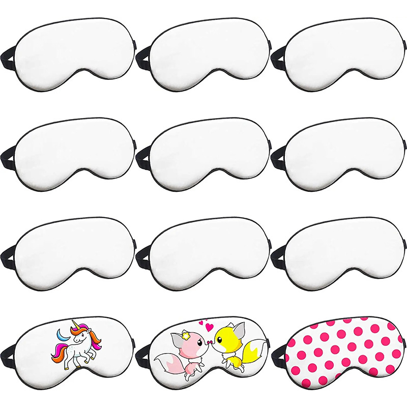 Sublimation Logo Sleeping Light-Blocking Nap Eye Mask Custom Wholesale