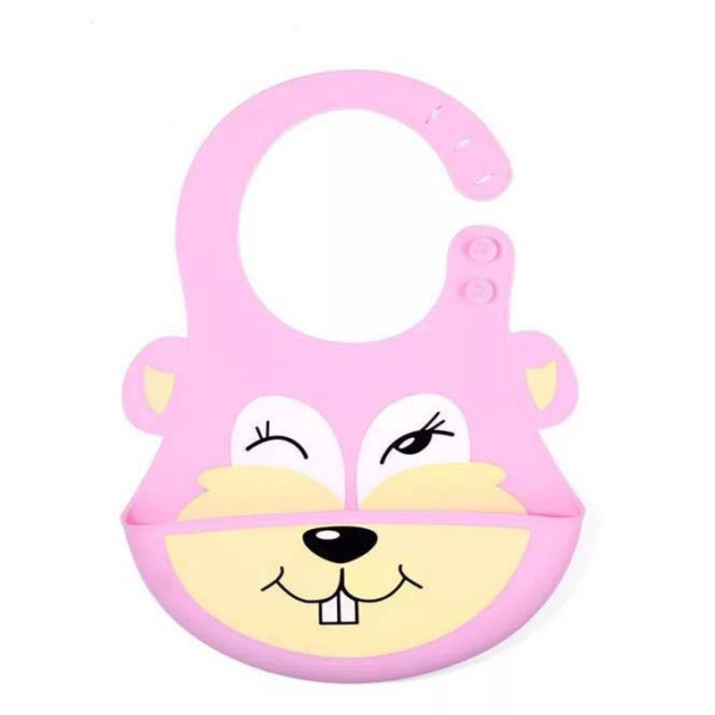 Baby Food Three-Dimensional Waterproof Children's Large Drool Pocket Silicone Bibs
