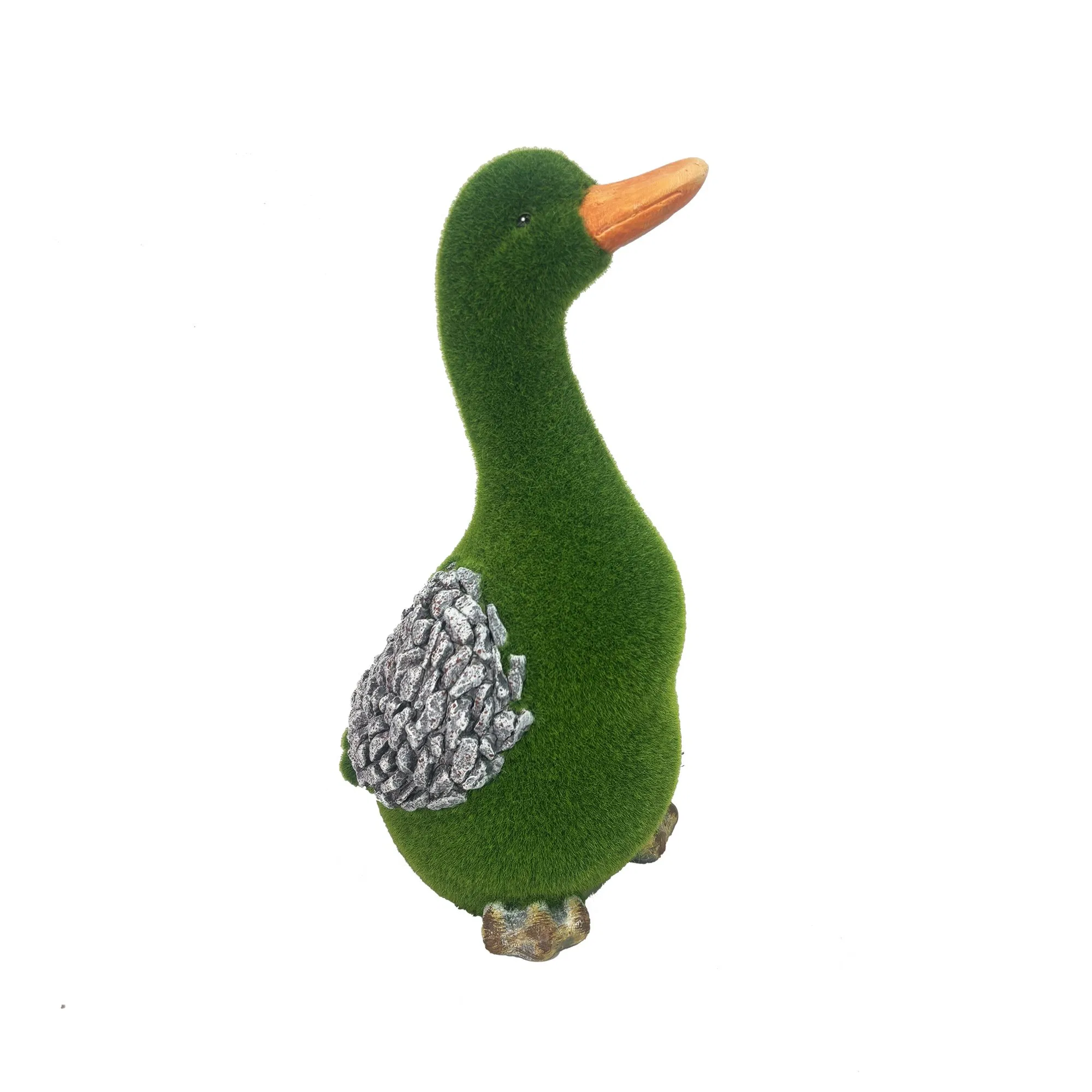 Garden Decoration Flocked Resin Gnome Animal Sculpture