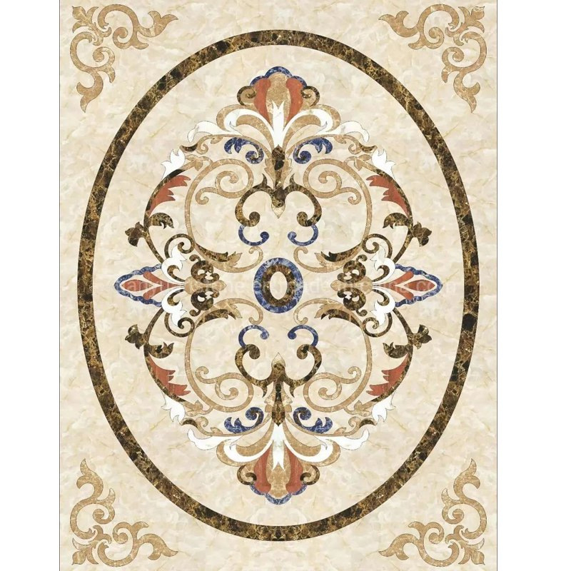 Мраморная мозаика для пола в ванной