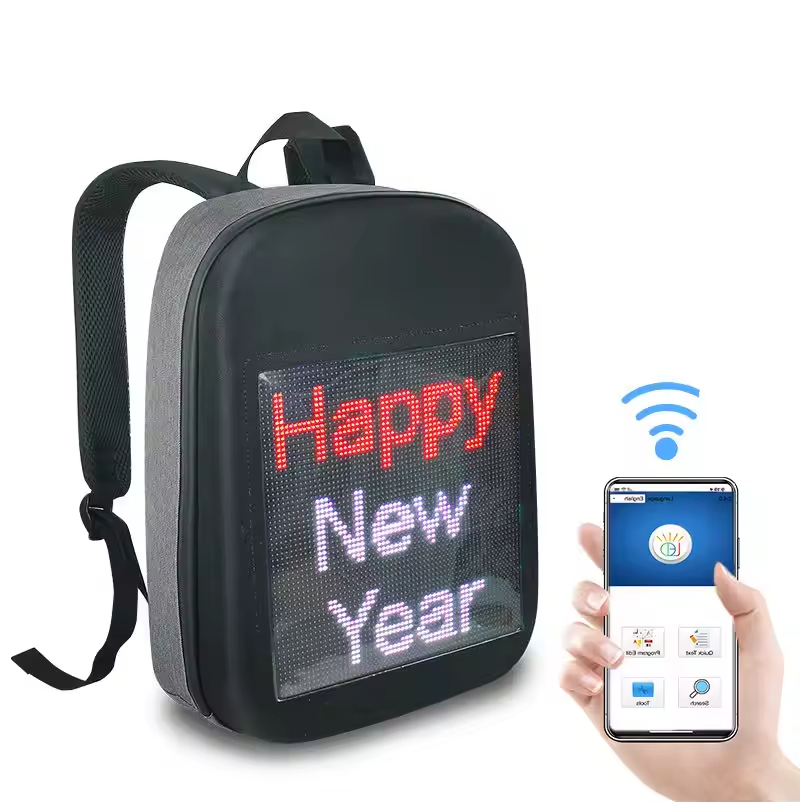 Hot Selling Large Capacity Walking Digital Backpack Sport LED Bag