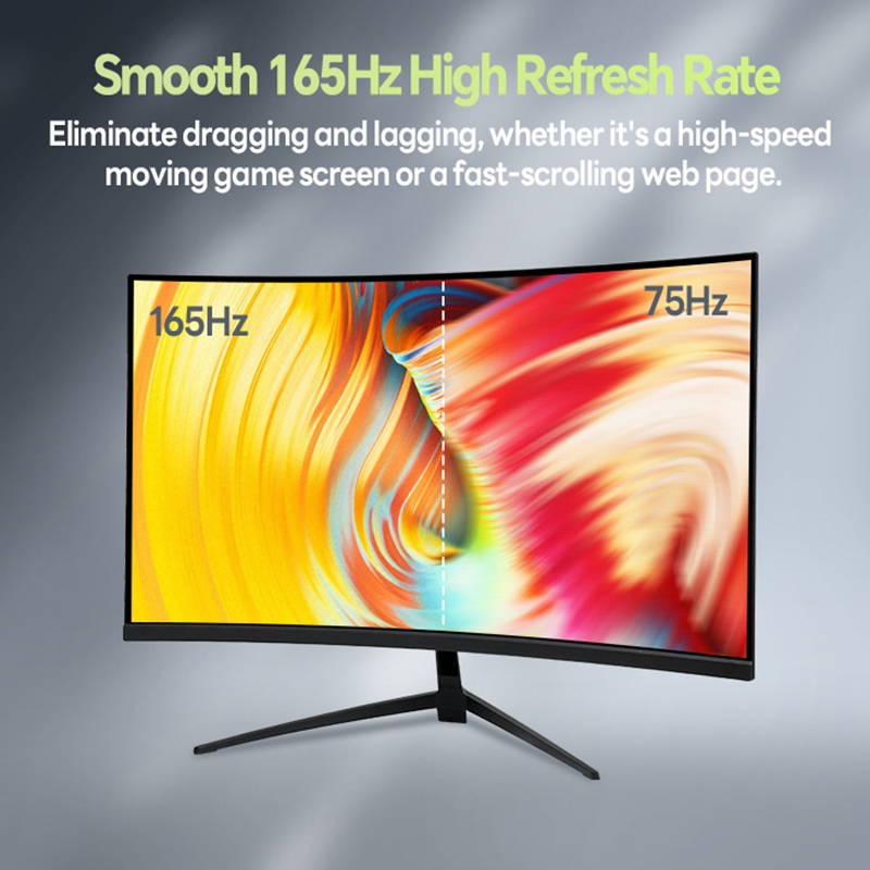 Cheap 32 Inch Flat Surface Screen 2K 165Hz Curved Gaming Monitor IPS Computer 27 Inch 240Hz Display Supplier