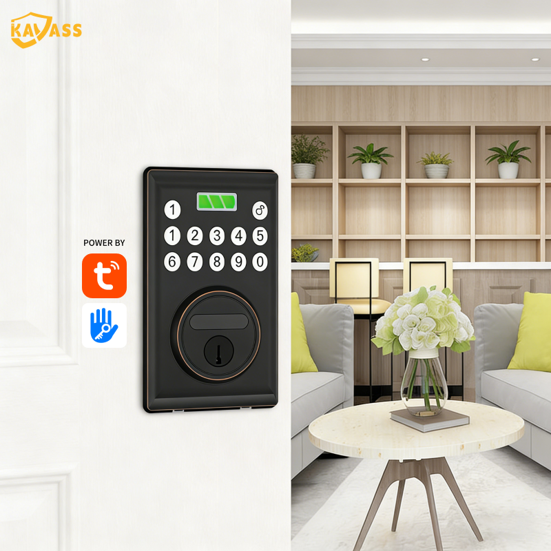 Kavass Smart Door Lock Solution Featuring Waterproof Design and APP Control