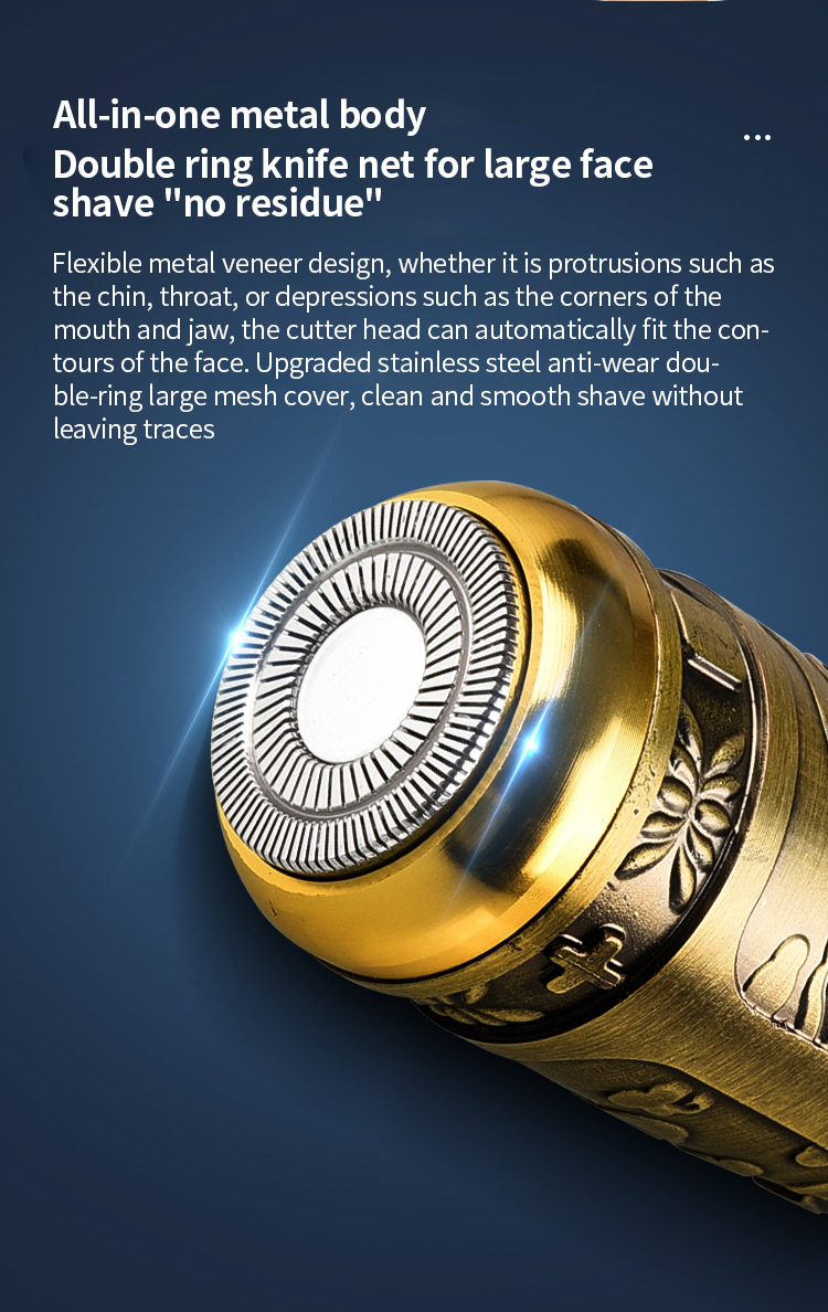 Rechargeable Electric Shaver Waterproof Cordless Blade Shavers for Men