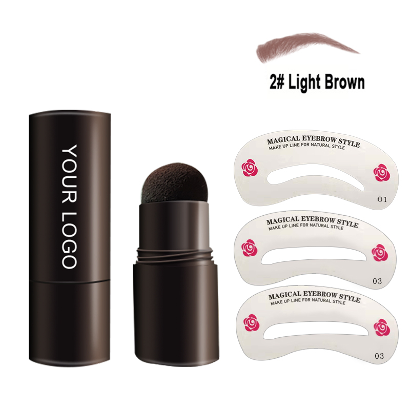 Custom Logo Eye Brow Beauty Cosmetics Eyebrow Powder with Brush