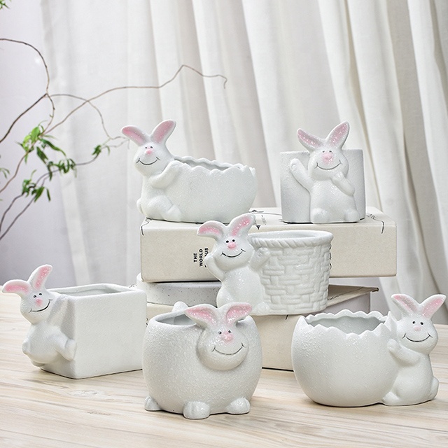 Горшок керамический нордический для цветов суккулентов