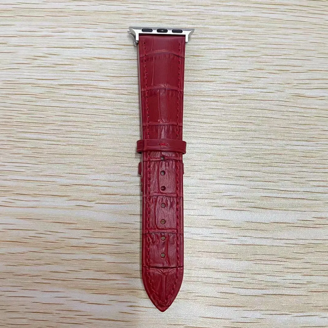 Vintage Genuine Leather Apple Watch Band Calf Watch Strap