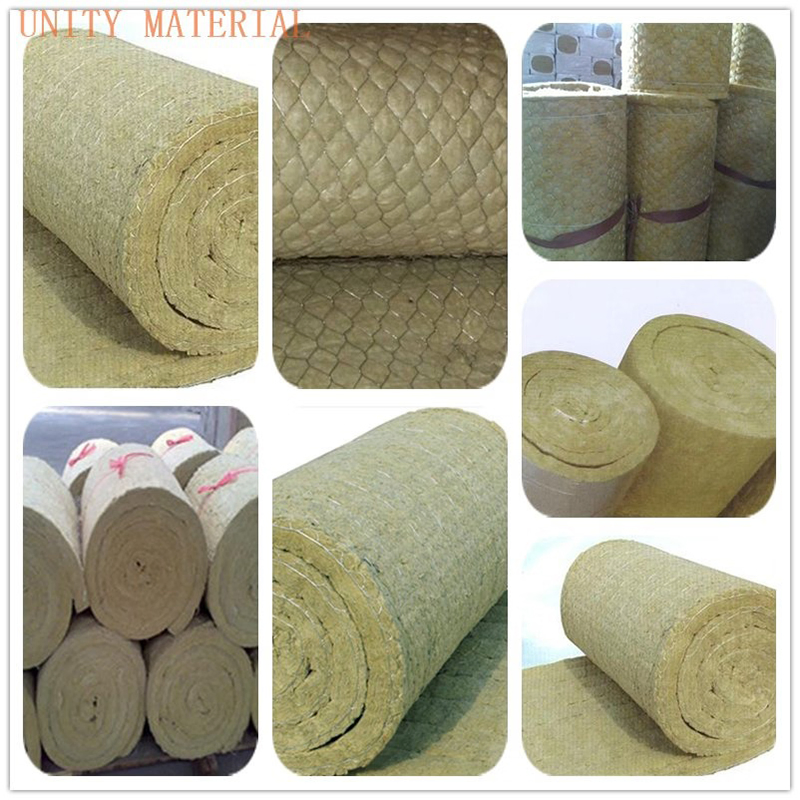 100kg/M³ Fire Retardant Rockwool Insulation Blanket/Roll with Aluminum Foil Cladding Insulation Material