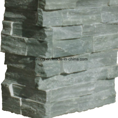Natural Pink/Green /Black/Rusty Slate Veneer Culture Stack Corner Stone for Wall Cladding
