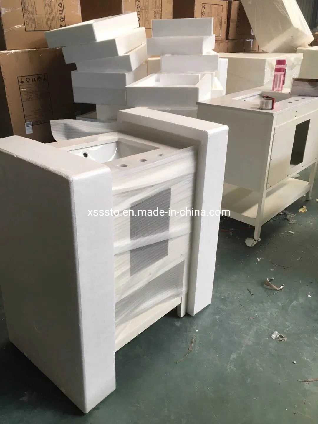 Calacatta White Artificial Quartz Stone Quartz Countertop