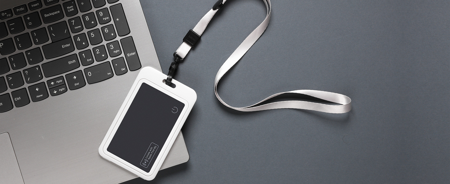 Wallet Tracker Card, Wireless Charging Wallet Finder. Works with Apple Find My (iOS Only) , Item Tracker for Wallet, Luggage Tags, Phone, Passports and More