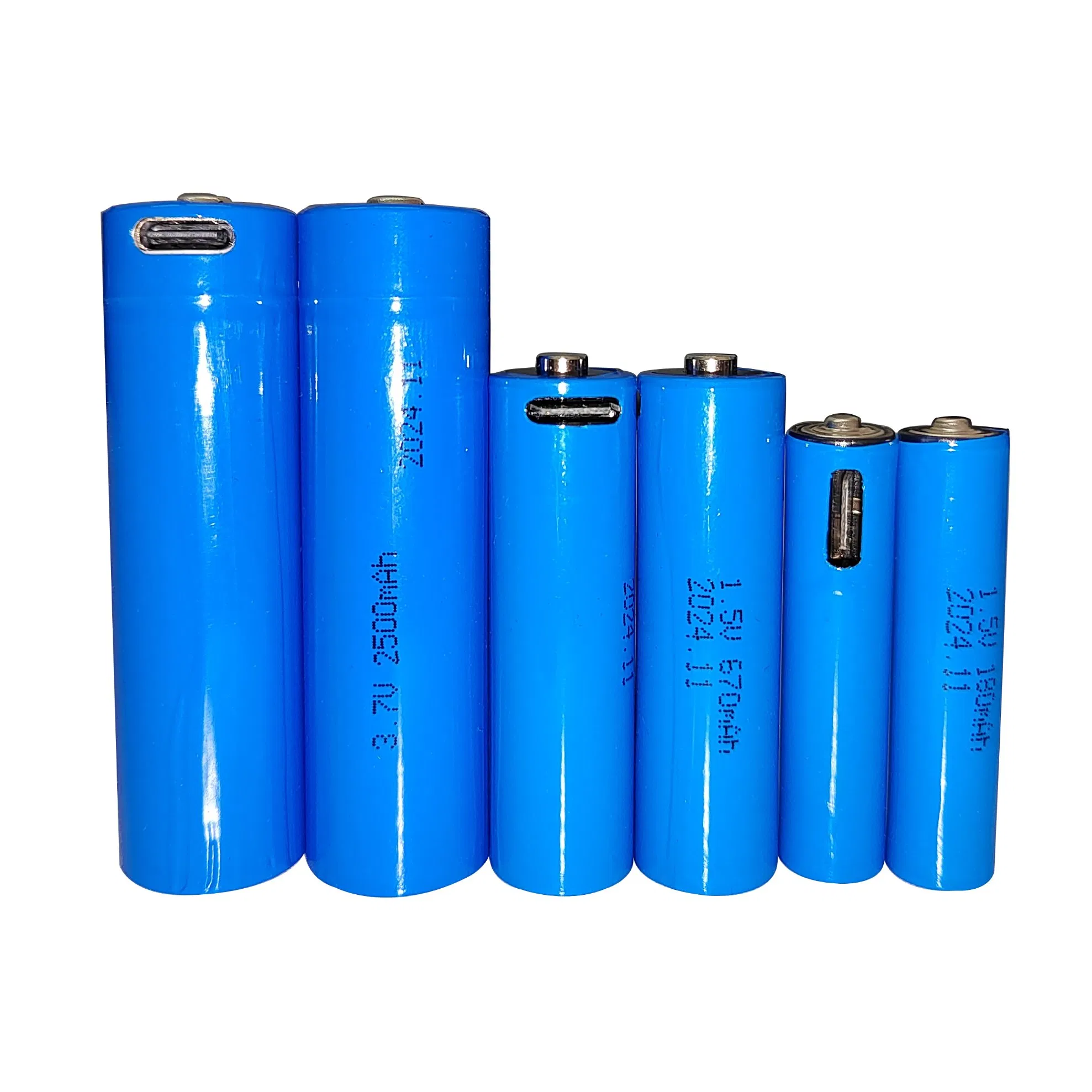 3.7V High Quality Type-C 18650 2500mAh Rechargeable Battery for Household